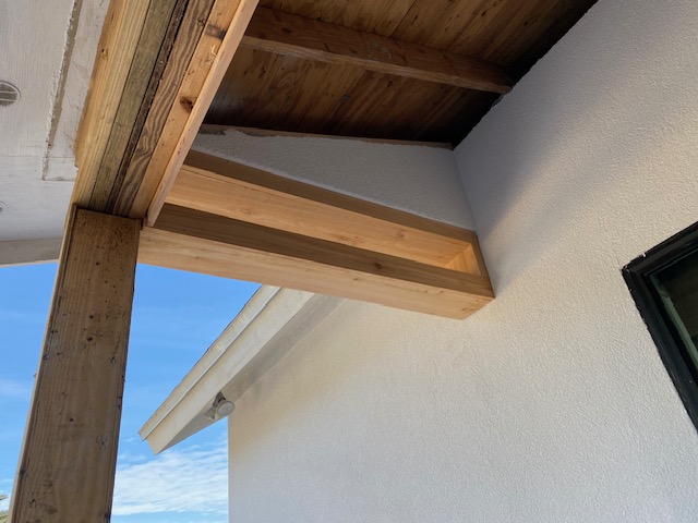 Beam and soffit detail