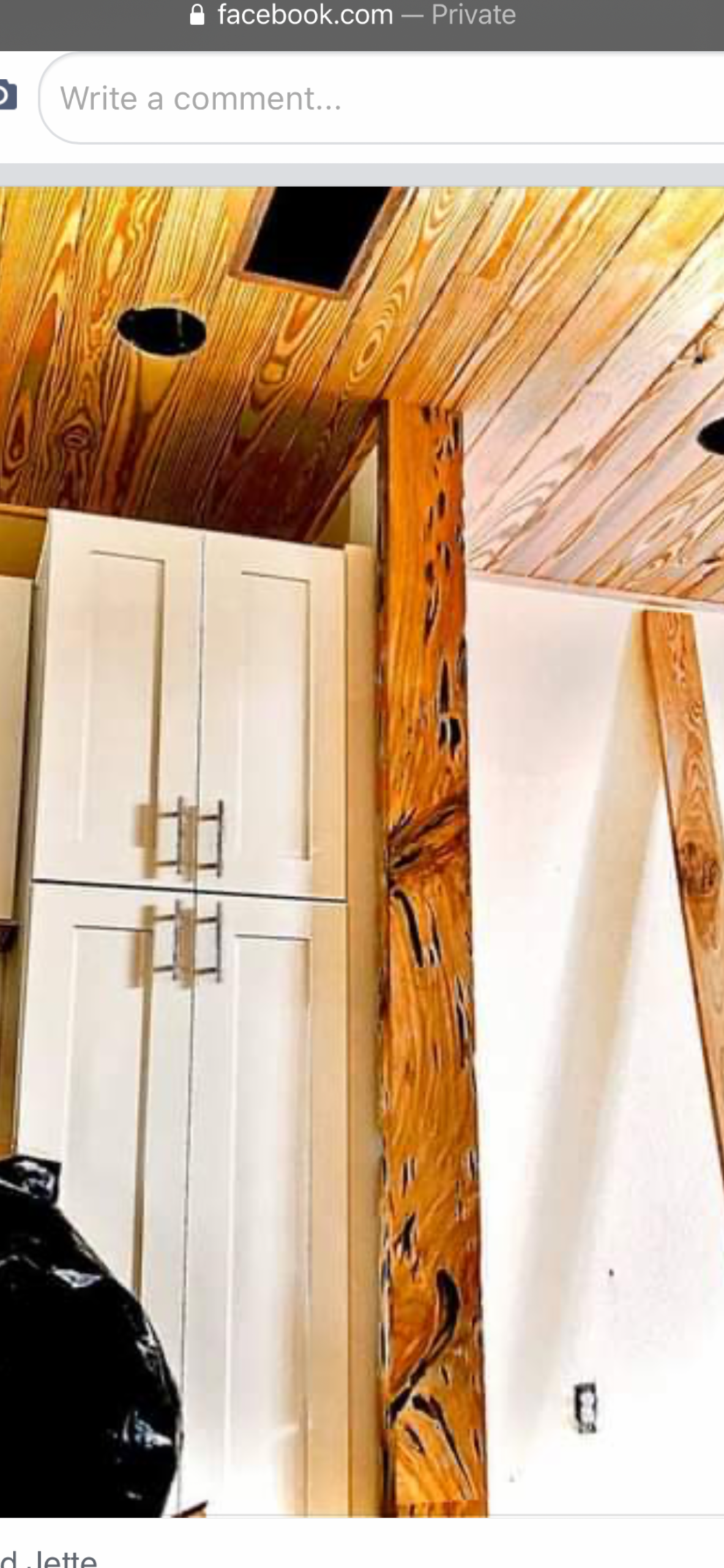 Cabinet door and stain sample