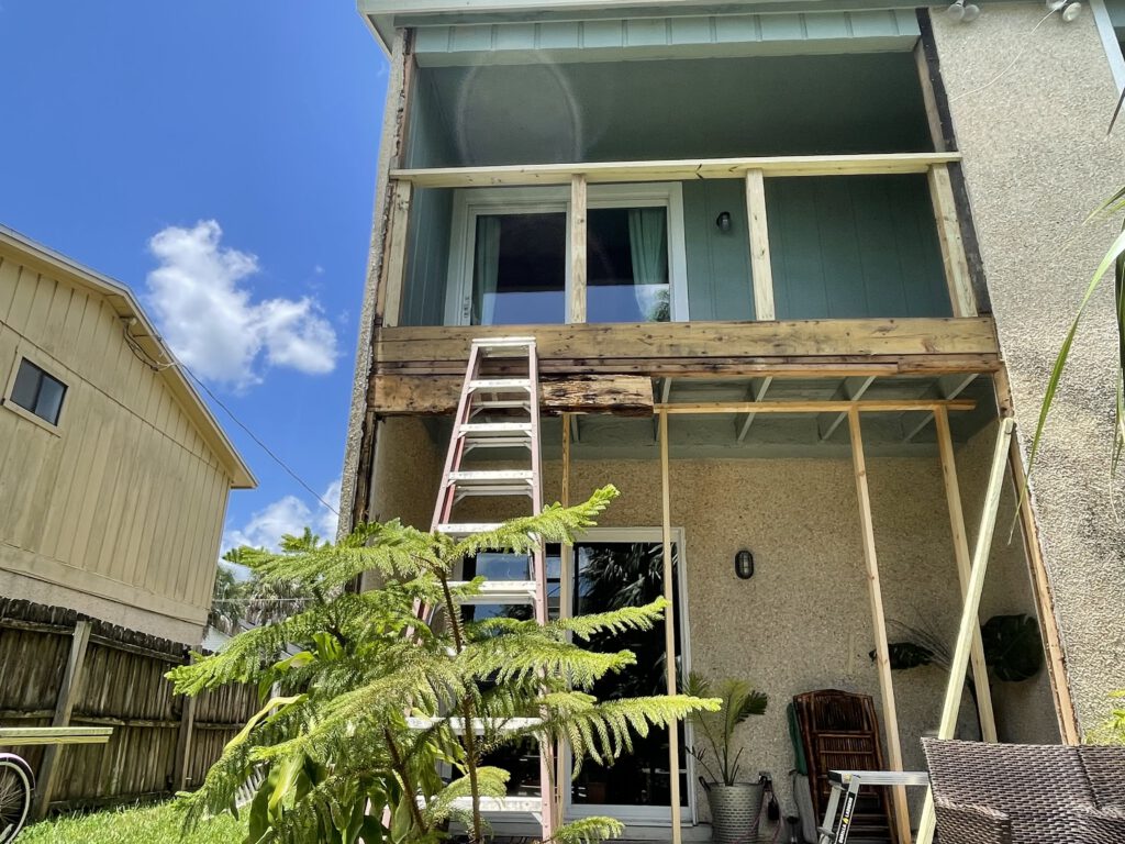 Second floor deck rebuild