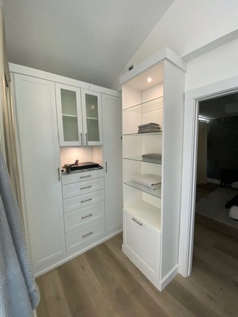 Custom closet and glass fronts