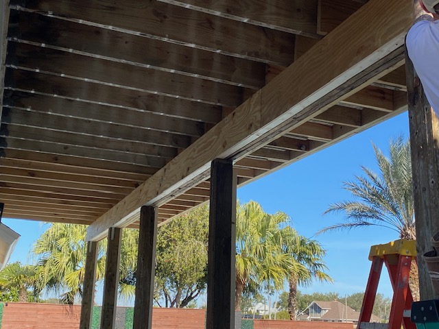 Deck framing and rail posts
